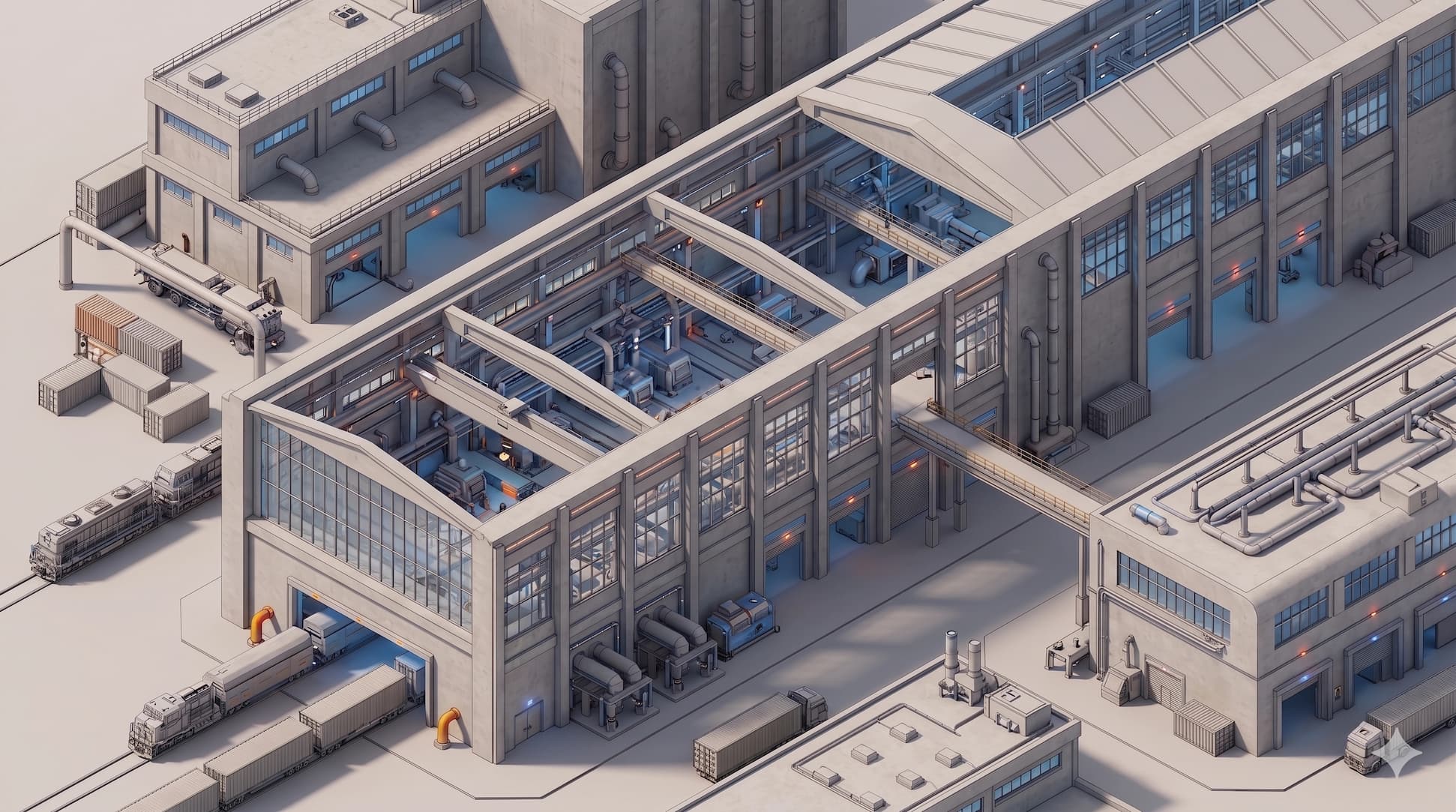 Modernes Industriegebäude